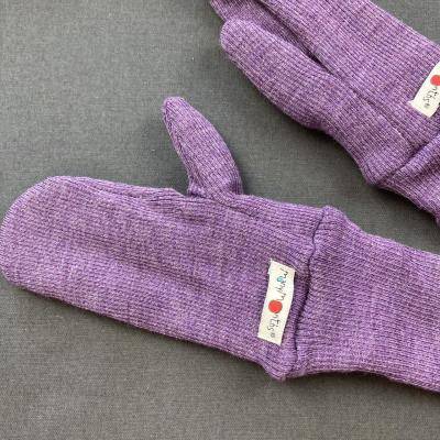 Handschuhe aus Wolle traube 