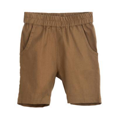 Shorts für Kinder aus weichem Baumwolltwill seegras 
