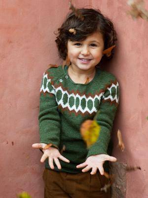 Strickpullover für Kinder aus Alpakawolle zeder 